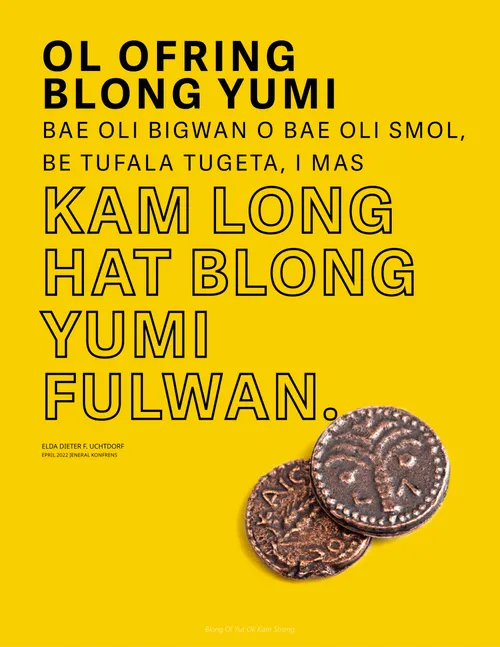 posta blong kleksen blong wan wido