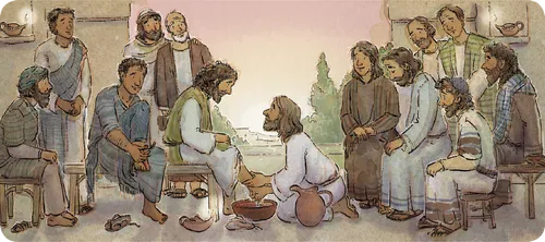 Jesus washing apostles’ feet