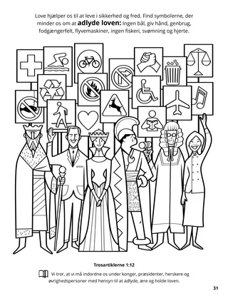 Twelfth Article of Faith coloring page