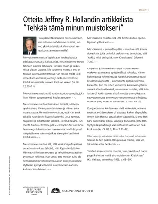 handout, Holland talk