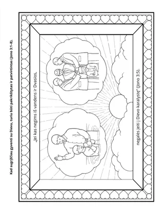 Užsiėmimų puslapis. Turiu būti pakrikštytas ir patvirtintas