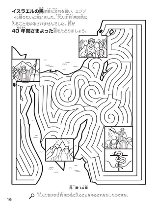 Forty Years in the Wilderness coloring page