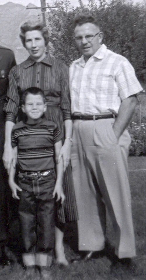 young Elder Rasband with parents