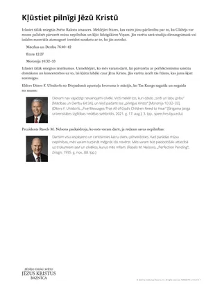 Kļūstiet pilnīgi Jēzū Kristū