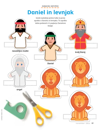 cut-out finger puppets