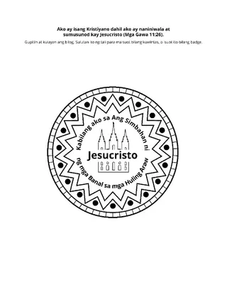 pahina ng aktibidad: ako’y isang Kristiyano