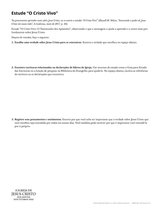 Material complementar: Estudar “O Cristo Vivo”