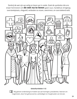 Twelfth Article of Faith coloring page