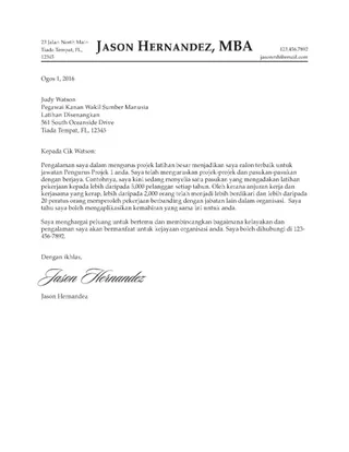 Surat iringan Hernandez