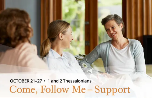 women talking together in a living room