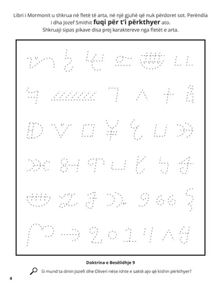 Translation of the Book of Mormon coloring page