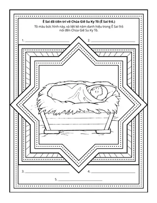 trang sinh hoạt: Ê Sai đã tiên tri về Chúa Giê Su Ky Tô