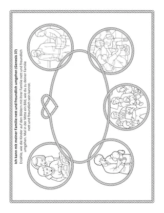 Seite mit der Aktivität: Ich kann mit meiner Familie nett und freundlich umgehen