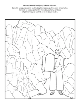 radošā lappusīte: es varu ievērot baušļus