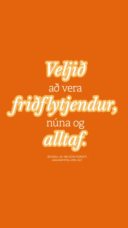 tilvitnun á veggspjaldi