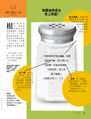 我要如何成为世上的盐？