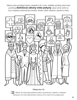 Twelfth Article of Faith coloring page