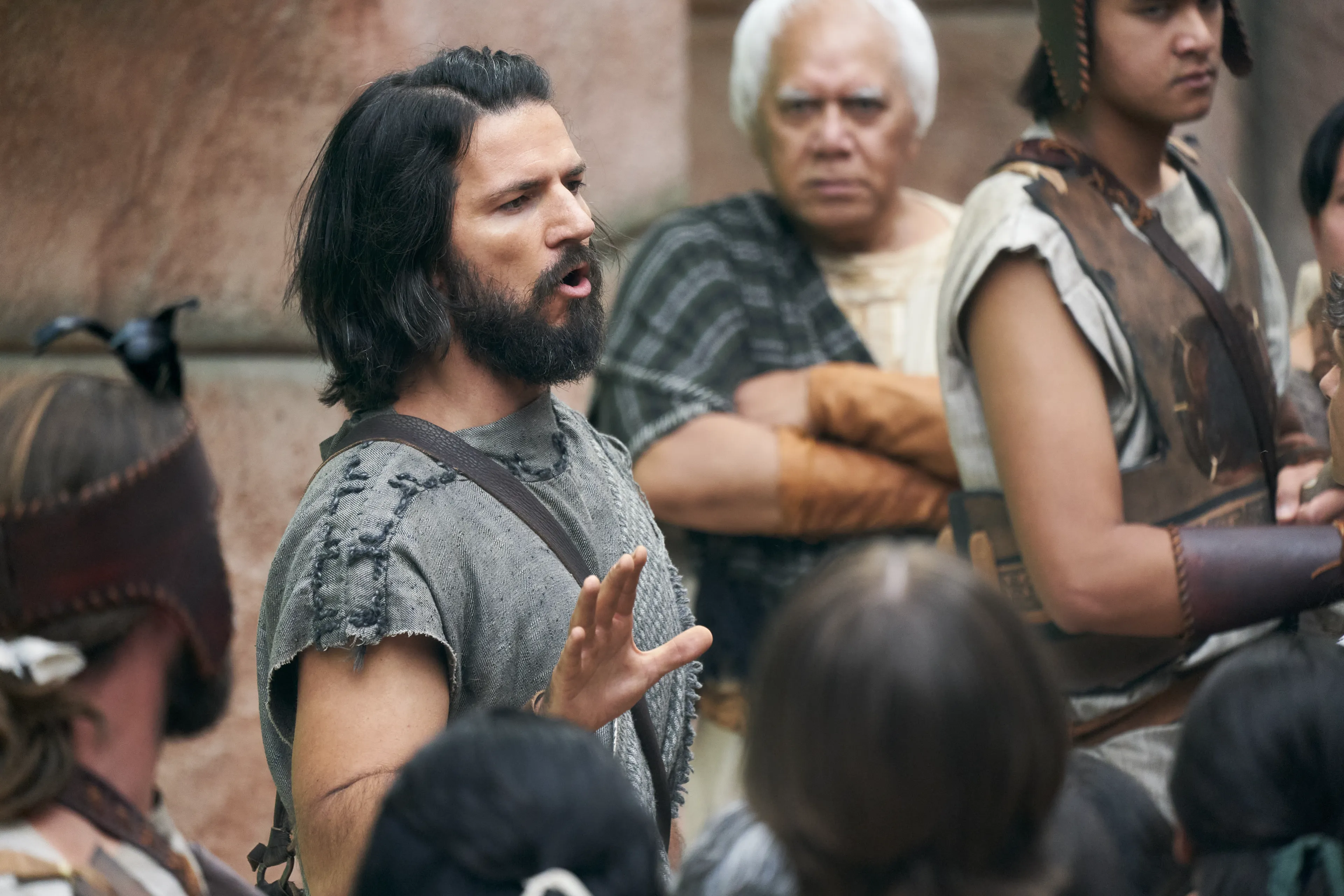 Alma the Younger preaches to the people of Ammonihah.