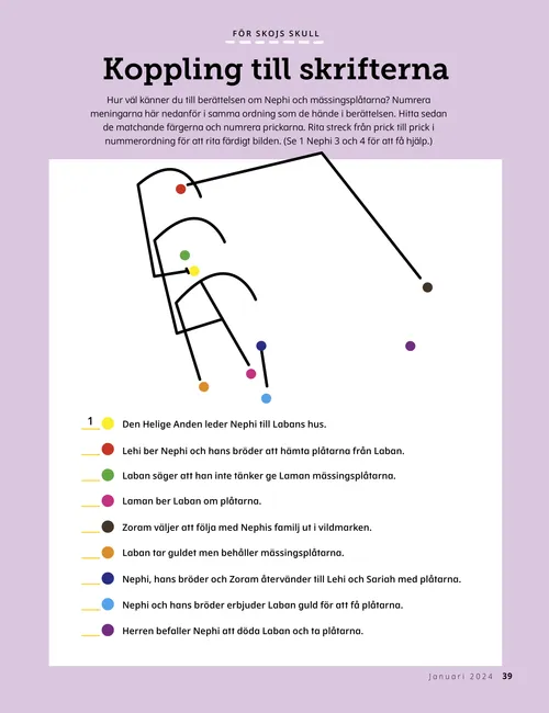 Pdf-sida med en prick-till-prick-aktivitet.