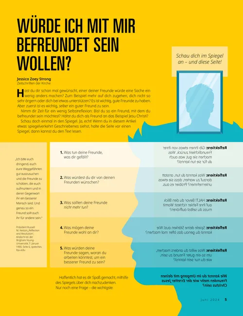 Würde ich mit mir befreundet sein wollen?