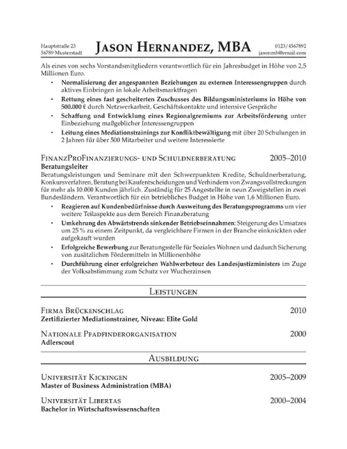 Lebenslauf von Hernandez, Seite 2