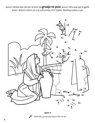 The Woman at the Well coloring page