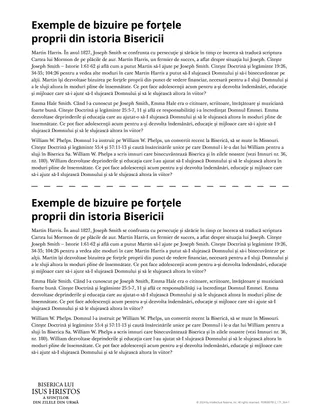 Exemple de bizuire pe forțele proprii din istoria Bisericii