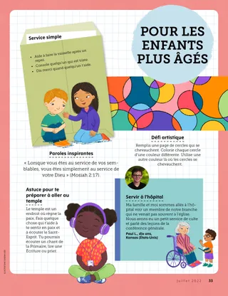 Page from the July 2022 Friend Magazine.