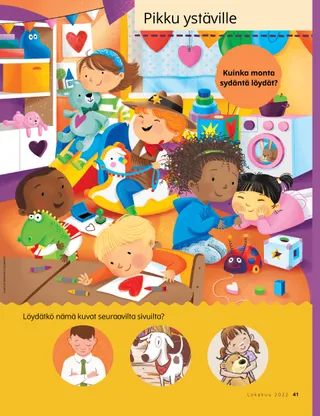 children playing in preschool