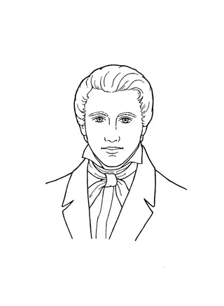 coloring page, Joseph Smith
