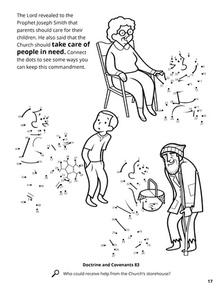 The Poor and the Needy coloring page