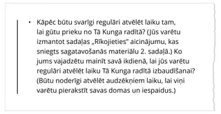 4. nodarbības jautājums