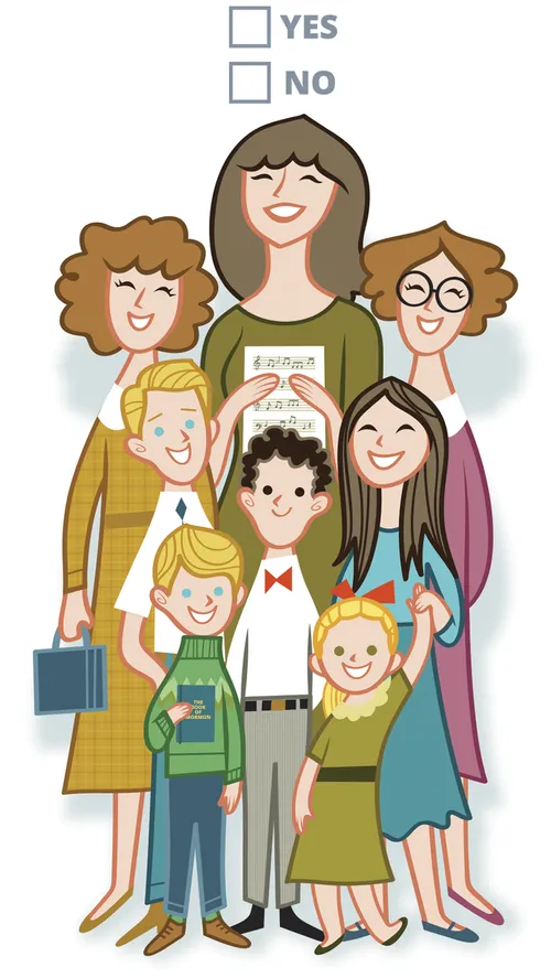 mother with children