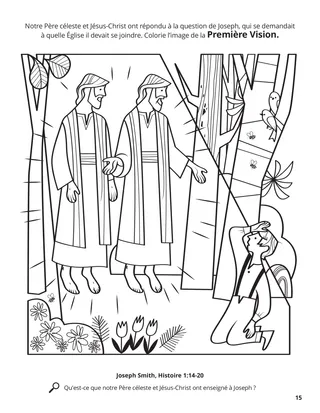 The First Vision coloring page