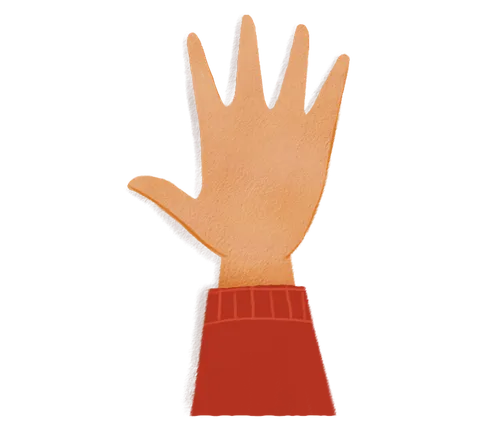 child’s hand