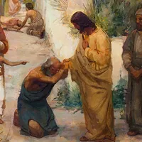 Jesus Christ teaches in the Bible forgiveness as he heals and forgives a man