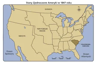mapa Stanów Zjednoczonych