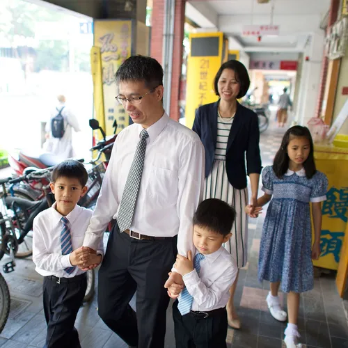 family walking together