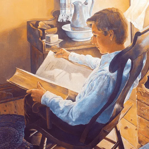 Joseph Smith reading the epistle of James