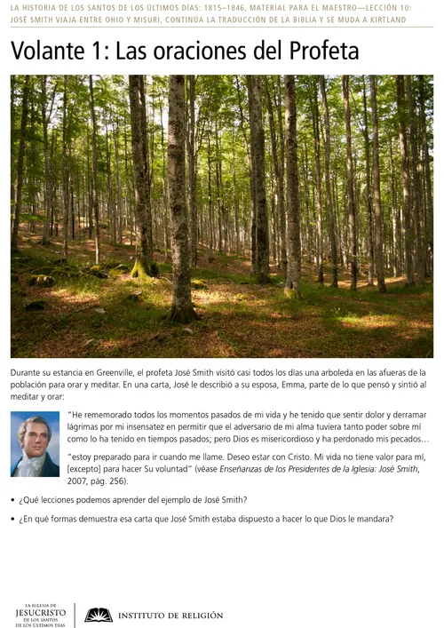 Volante 1: Las oraciones del Profeta