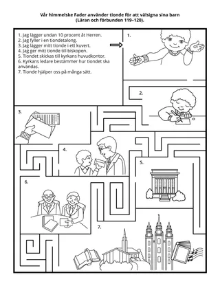 aktivitetssida för barn