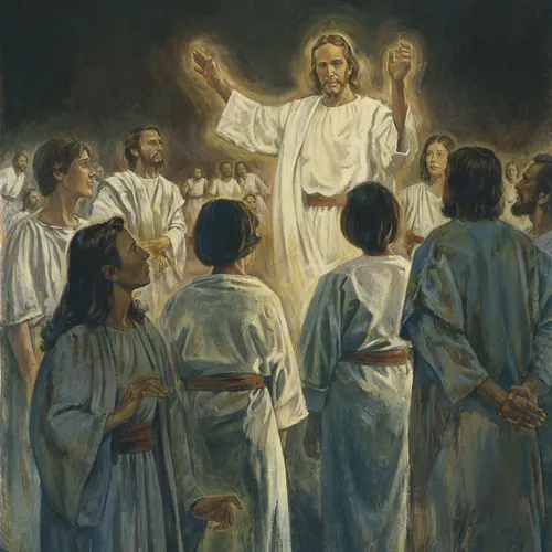 Jesus preaching in the spirit world