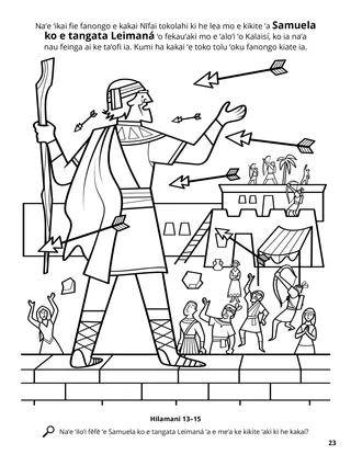 Samuel the Lamanite coloring page