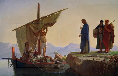 Jesus calling fishermen