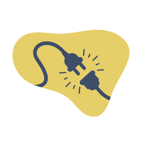 electrical plug unplugged