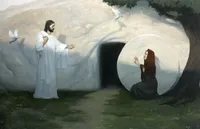 墓穴旁的馬利亞