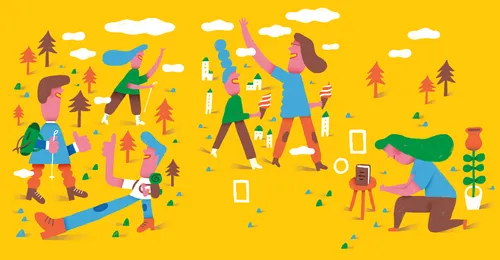 friends doing things together