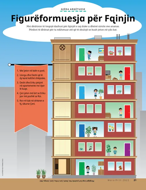 game showing an apartment building