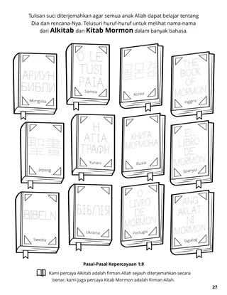 Eighth Article of Faith coloring page