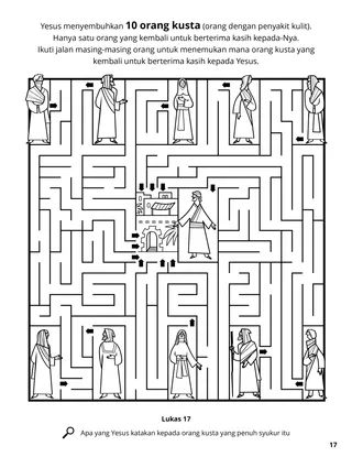 The Ten Lepers coloring page